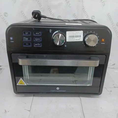 BOXED COOK'S ESSENTIAL 21-LITRE AIRFRYER OVEN IN BLACK