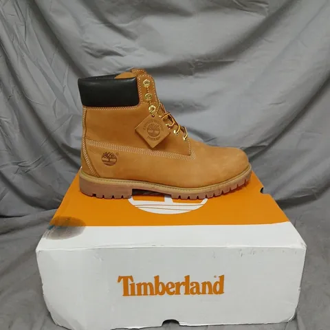 TIMBERLAND WHEAT BOOTS – MEN’S LEATHER BOOTS, BOXED - SIZE 11