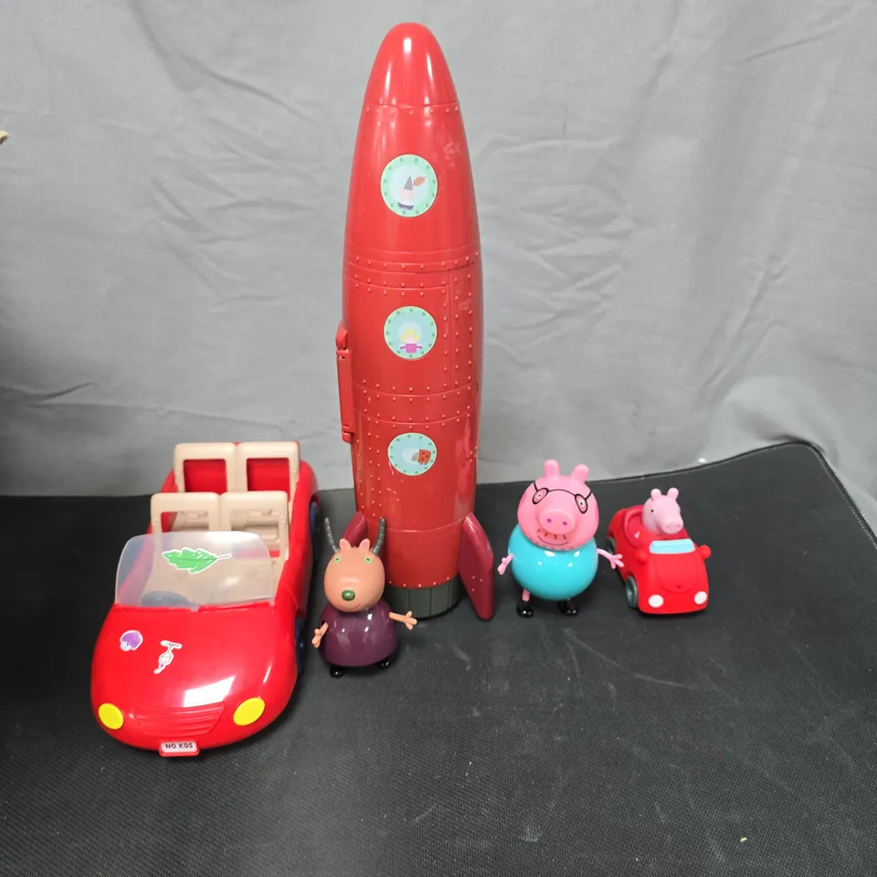 BOX OF APPROXIMATELY 20 ASSORTED PEPPA PIG TOYS AND FIGURES