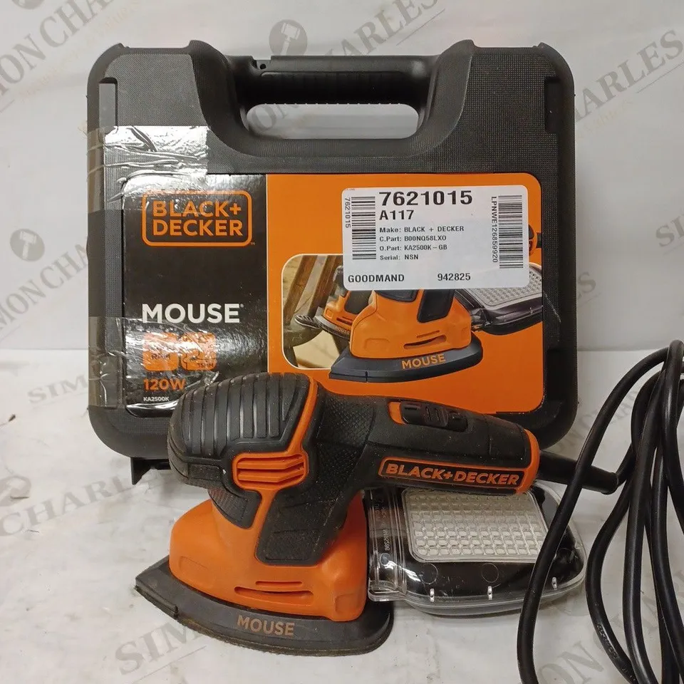 BLACK + DECKER MOUSE SANDER 120W