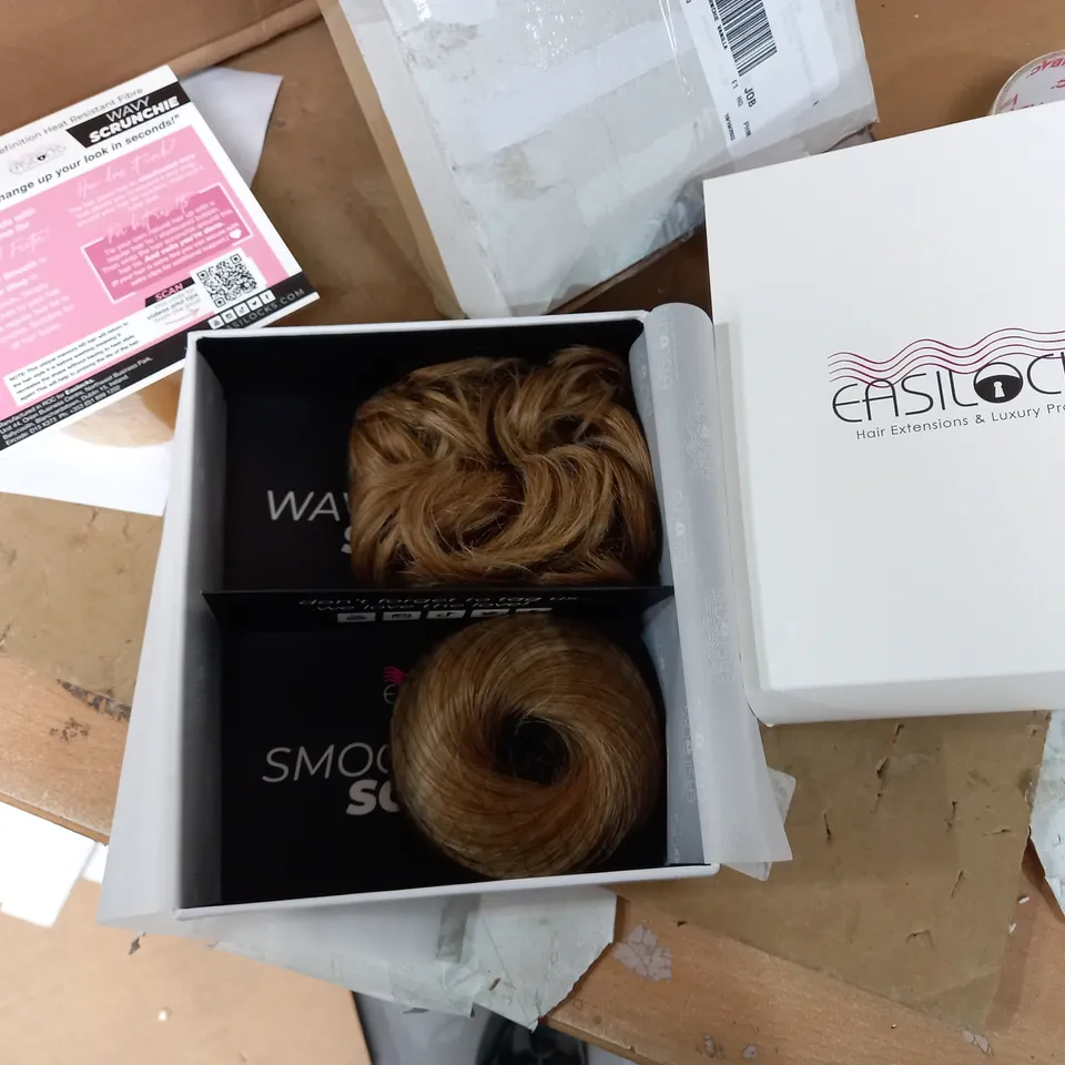 EASILOCKS SET OF SCRUNCHIES AND 14" EXTENSIONS 