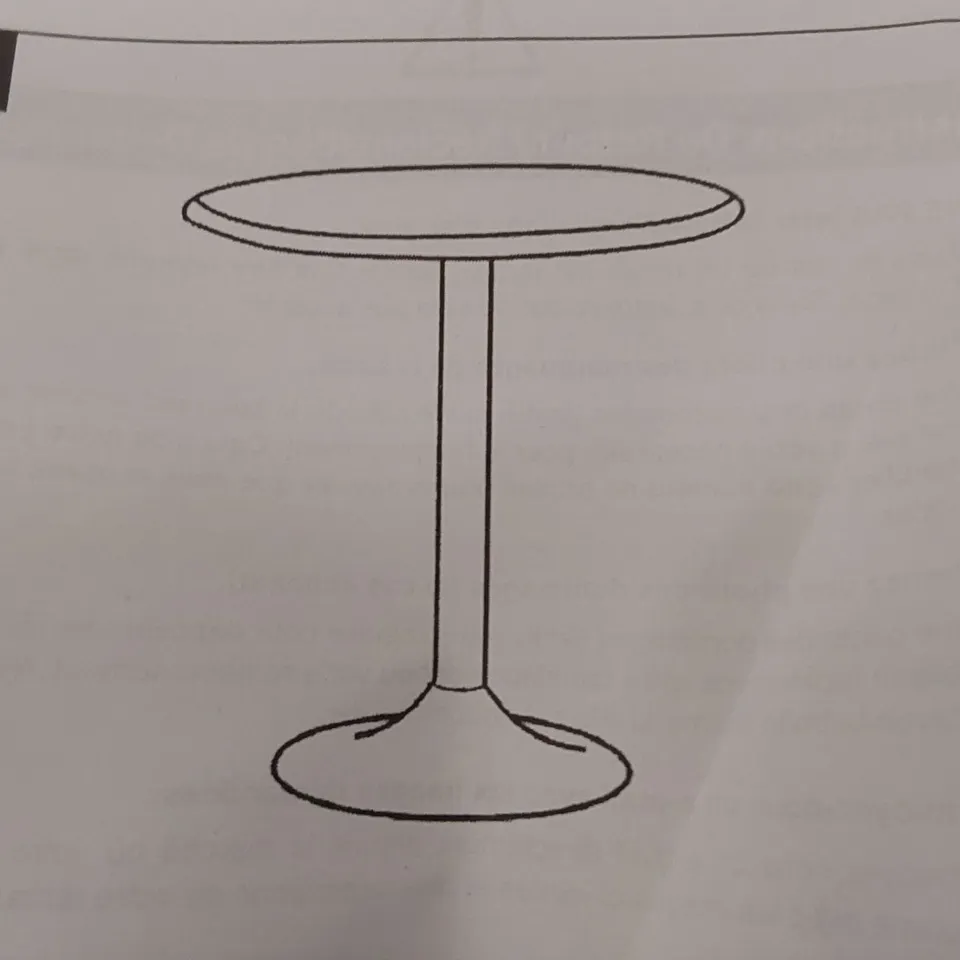 BOXED COSTWAY PUB TABLE IN BLACK