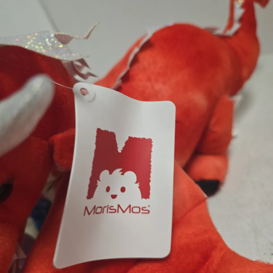 MORISMOS RED DRAGON PLUSH WITH MINI PLUSH TOYS – SOFT TOY SET