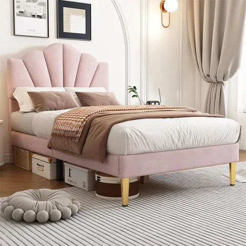 BOXED AKERSHUS UPHOLSTERED BED FRAME