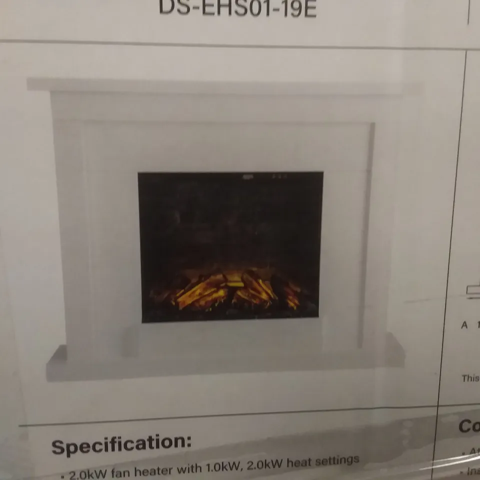 BOXED FOCALPOINT ATHERSTONE SLATE-EFFECT ELECTRIC SUITE 100×80×24CM