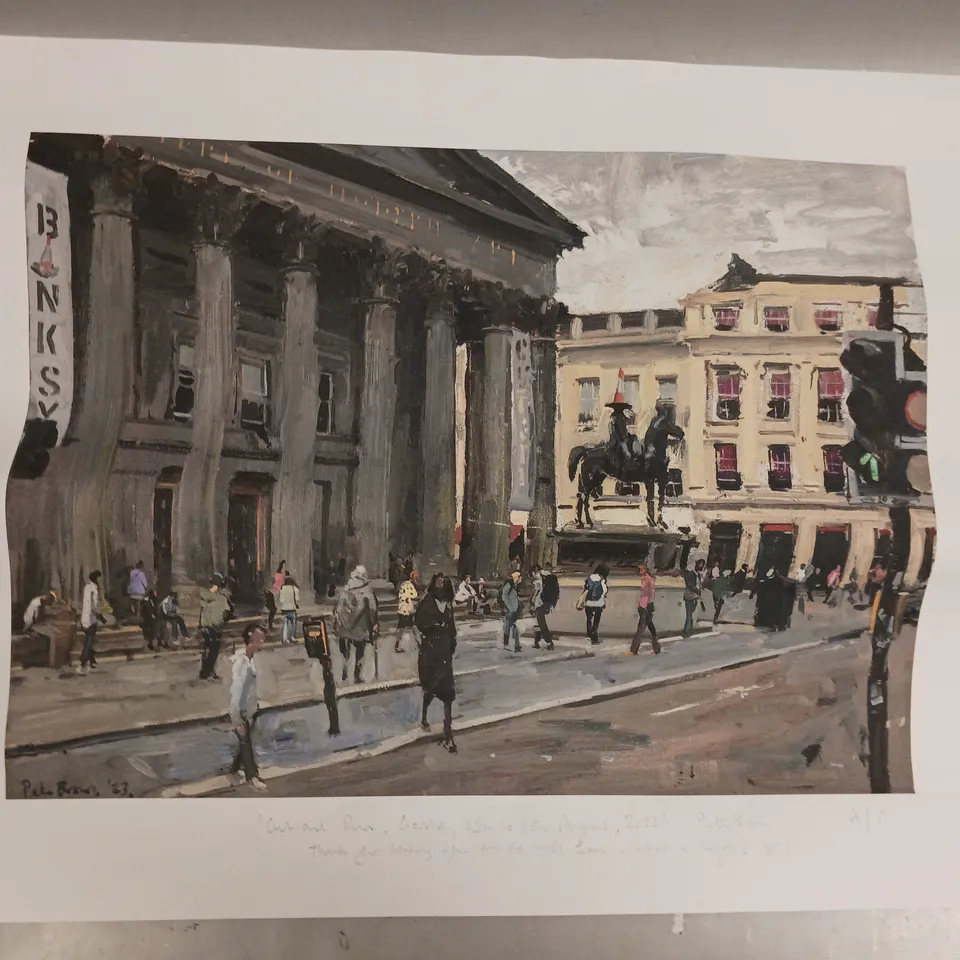 PETER BROWN SIGNED AND DATED BANKSY'S CUT & RUN, GOMA ART PRINT