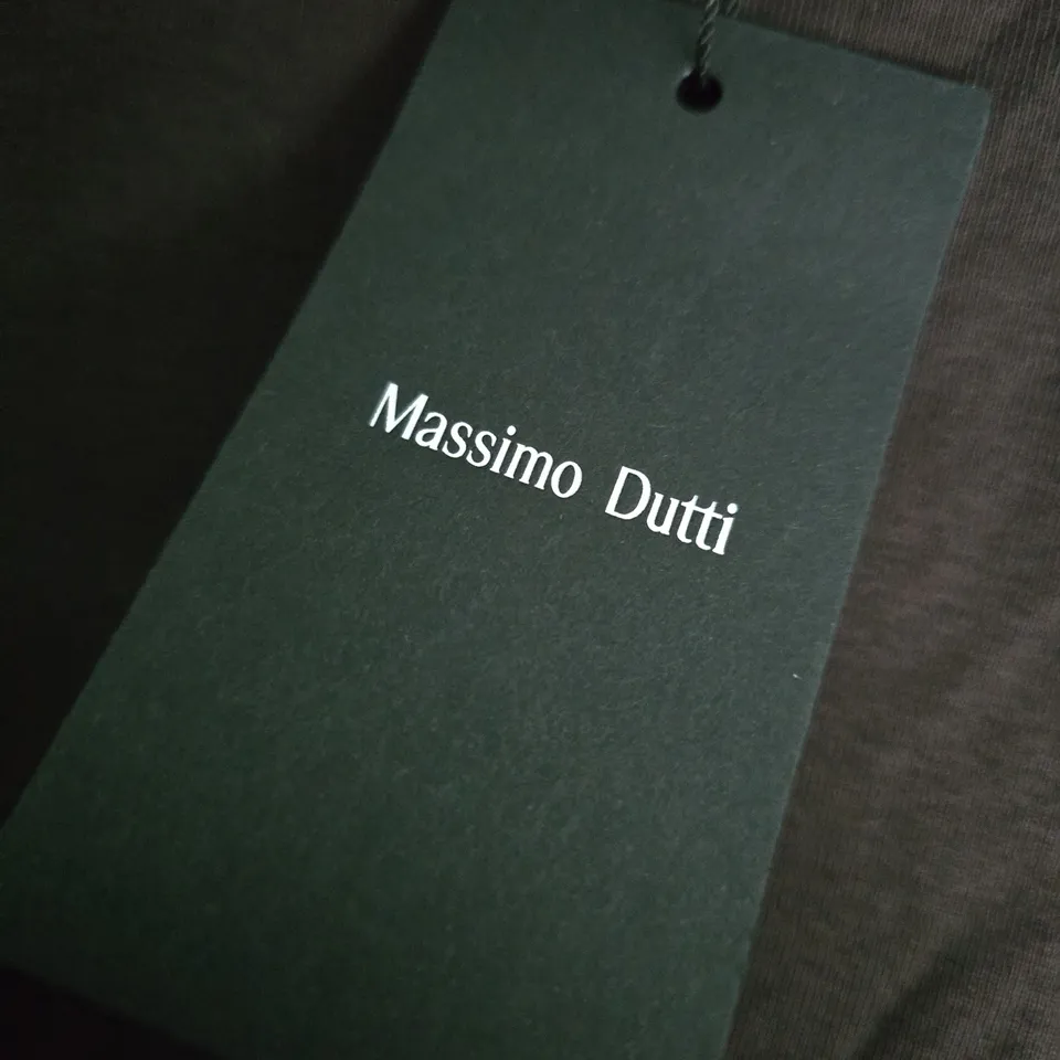 MASSIMO DUTTI SLEEVELESS BROWN KNIT TOP, UK 12 (EU M)