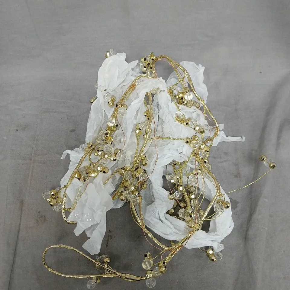 PRE-LIT BATTERY OPERATED BEADED GARLAND RRP £13