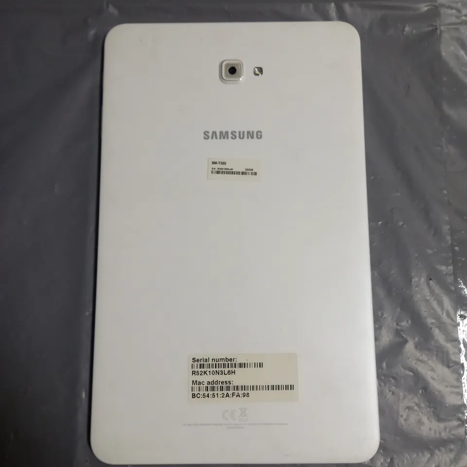 SAMSUNG GALAXY TAB A 10.1 SM-T580 IN WHITE