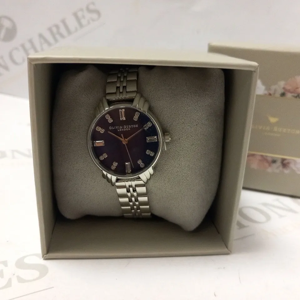 BOXED OLIVIA BURTONART DECO MIDI DIAL WRIST WATCH