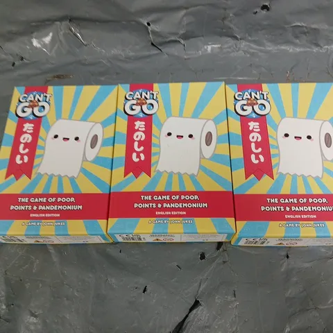 3 SEALED CANT GO CARDGAMES