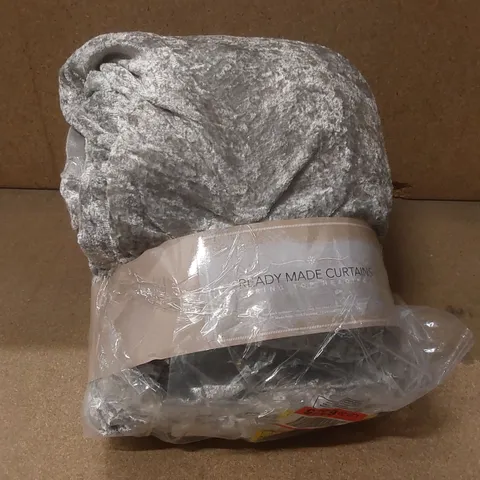 ELEANORA CRUSHED VELVET EYELET PANELS - 90 x 90"