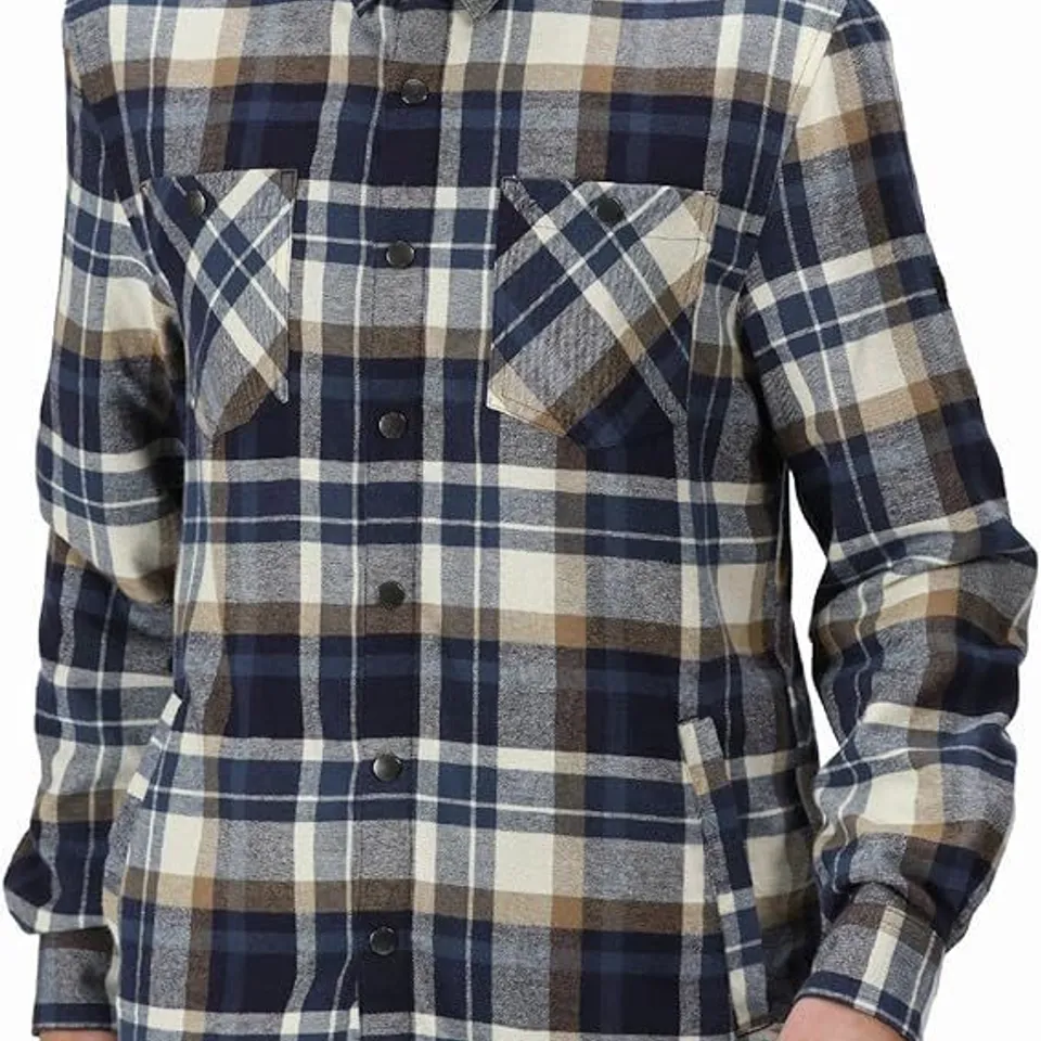 BRAND NEW REGATTA MEN'S THAMOS LONG SLEEVED CHECKED SHIRT - XXL