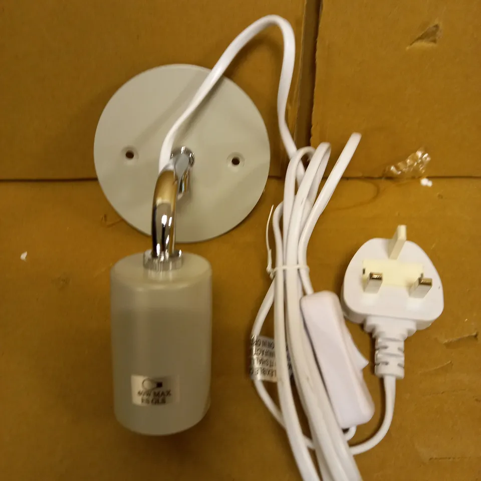 JOHN LEWIS PLUG-IN WALL LIGHT, PALE GREY