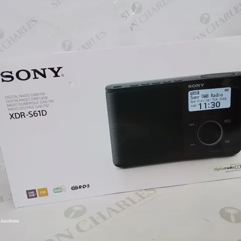 BOXED SONY DAB DIGITAL RADIO XDR-S61D