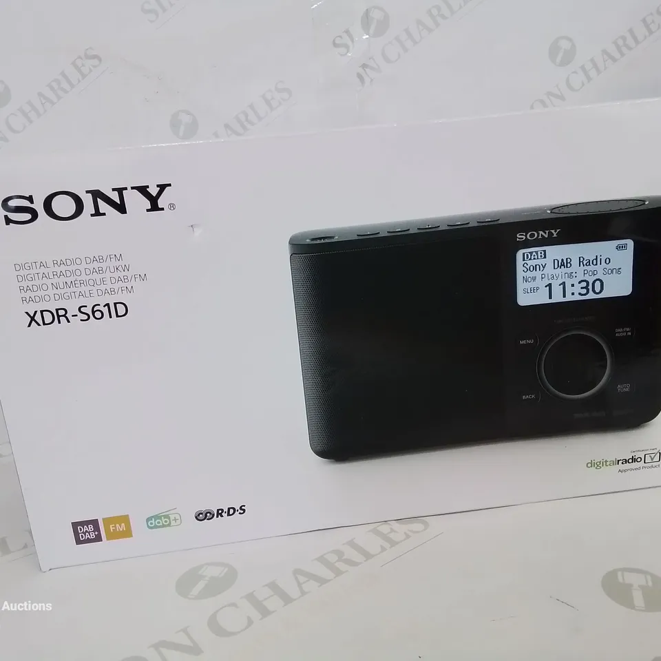 BOXED SONY DAB DIGITAL RADIO XDR-S61D RRP £99