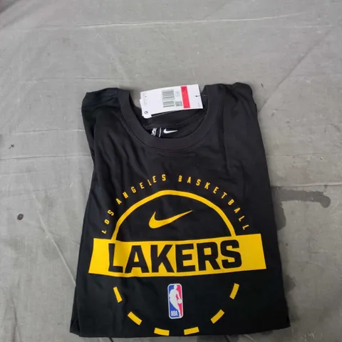 NIKE NBA LOS ANGELES LAKERS MEN'S T-SHIRT – BLACK – SIZE L