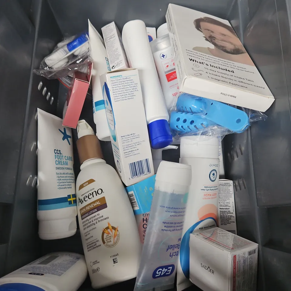 APPROXIMATEY 20 HEALTH AND BEAUTY PRODUCTS TO INCLUDE - CETRABEN - ANUSOI- REHAB - WILD - AVEENO - ECT 
