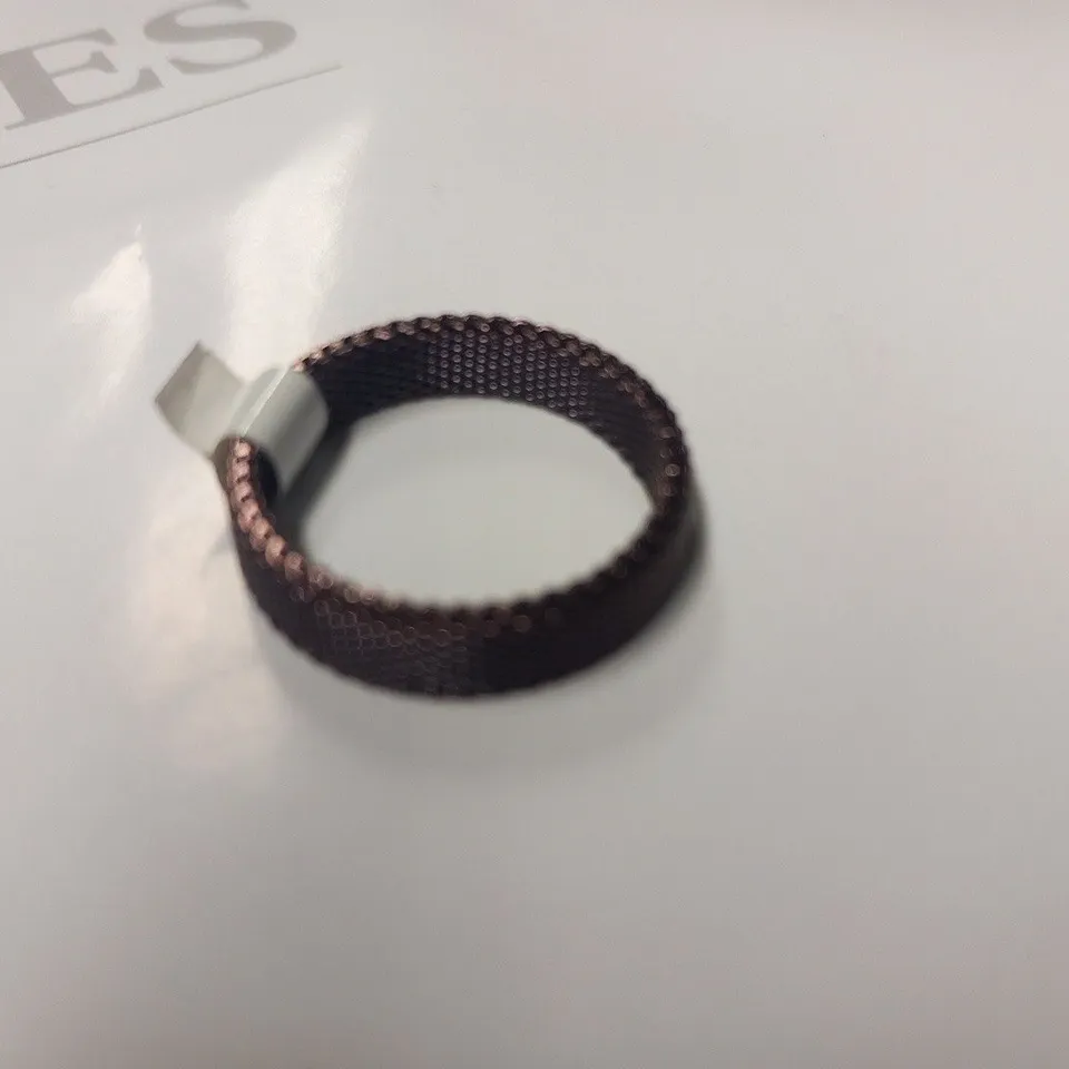 BERING BROWN BROAD MESH INNER RING SIZE 8