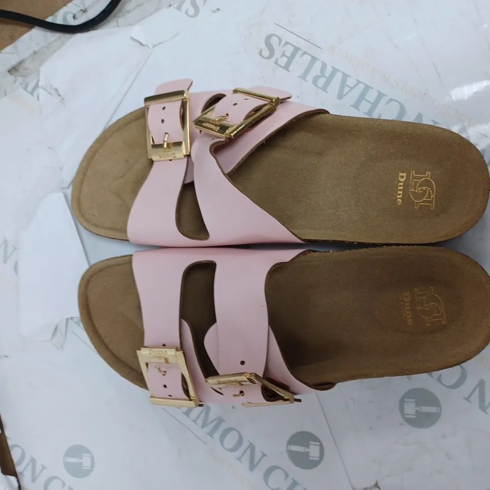 DUNE LONDON PINK LEATHER SANDALS