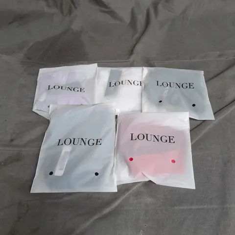 LOUNGE LOT OF 5 ASSORTED THONGS SIZE M
