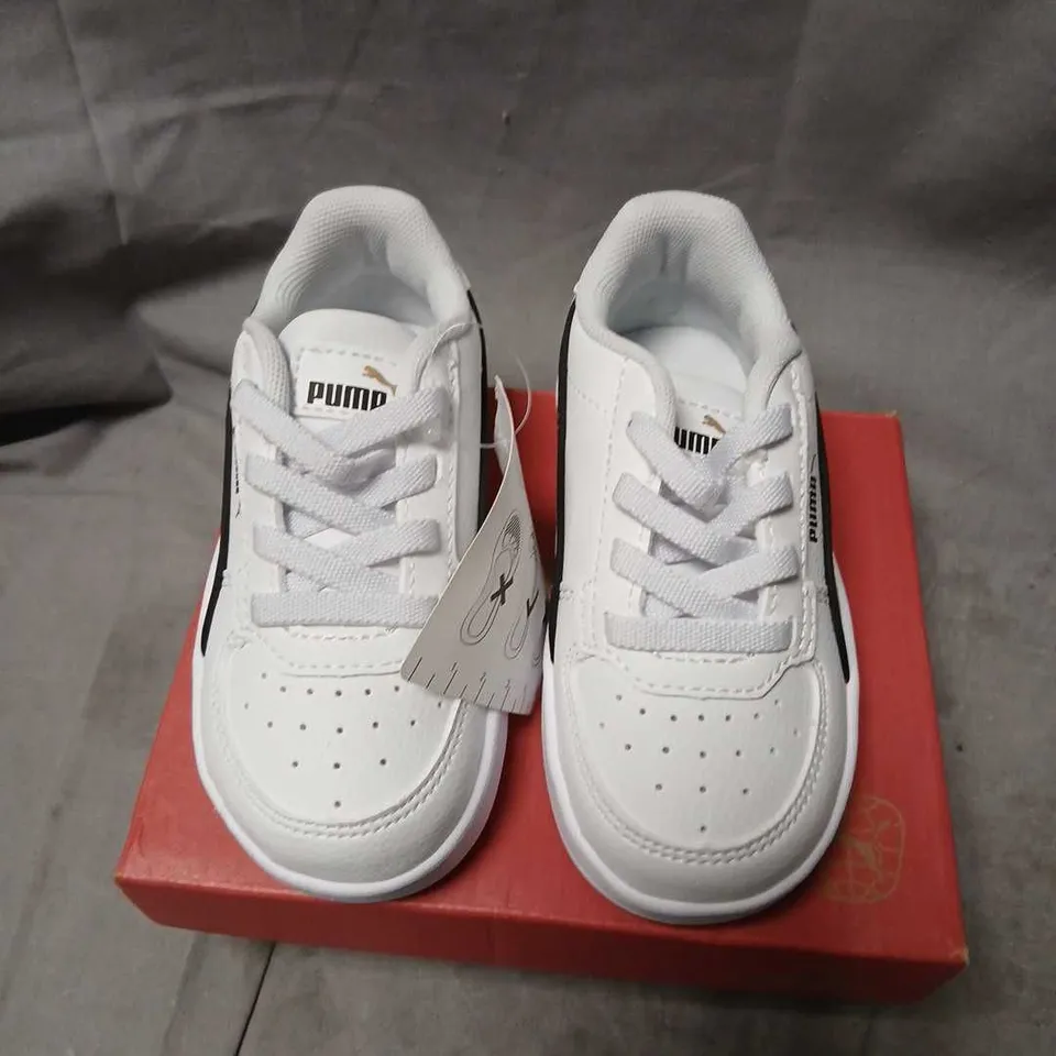 PUMA KIDS' WHITE TRAINERS – CLYDE 2.0 OUTLINE, WITH TAG