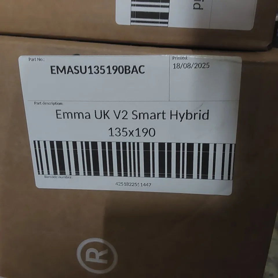 BRAND NEW BOXED EMMA UK V2 SMART HYBRID 135 x 190CM DOUBLE MATTRESS 