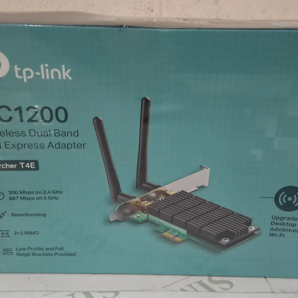 SEALED TP-LINK AC1200 WIRELESS DUAL BAND PCI EXPRESS ADAPTER ARCHER T4E