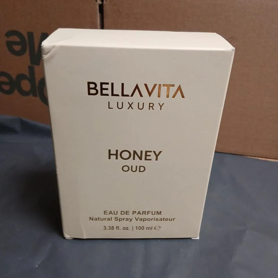 BOXED AND SEALED BELLAVITA LUXURY HONEY OUD EAU DE PARFUM 100ML