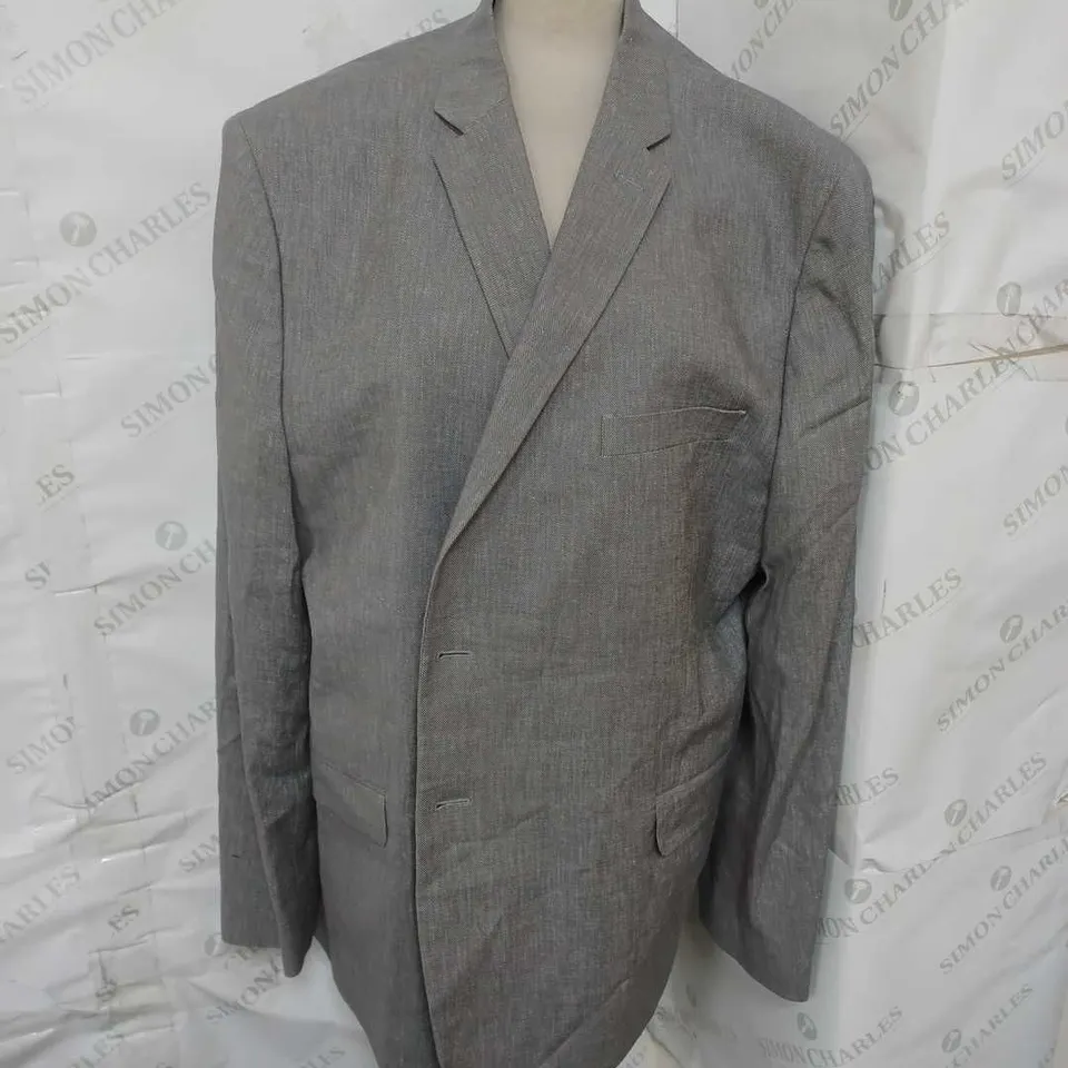 MENS TEXTURED SUIT JACKET - GREY