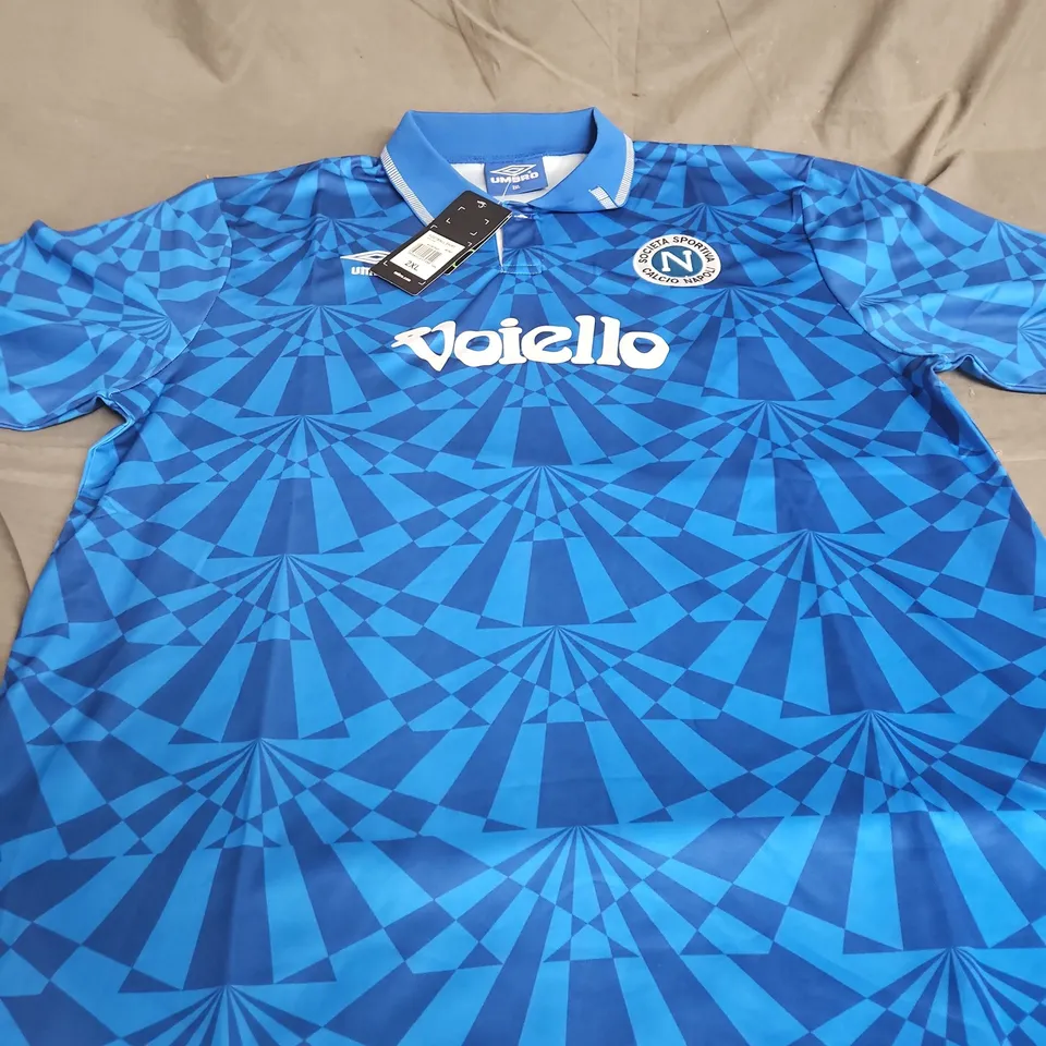 RETRO NAPOLI FOOTBALL SHIRT - UMBRO - 2XL