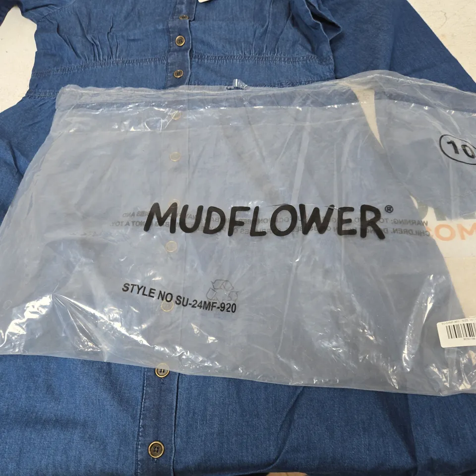MIDFLOWER DENIM SHIRT DRESS – UK 10 (EU 38)