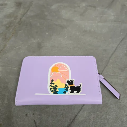 RADLEY LONDON PURPLE WALLET WITH SCOTTIE DOG MOTIF