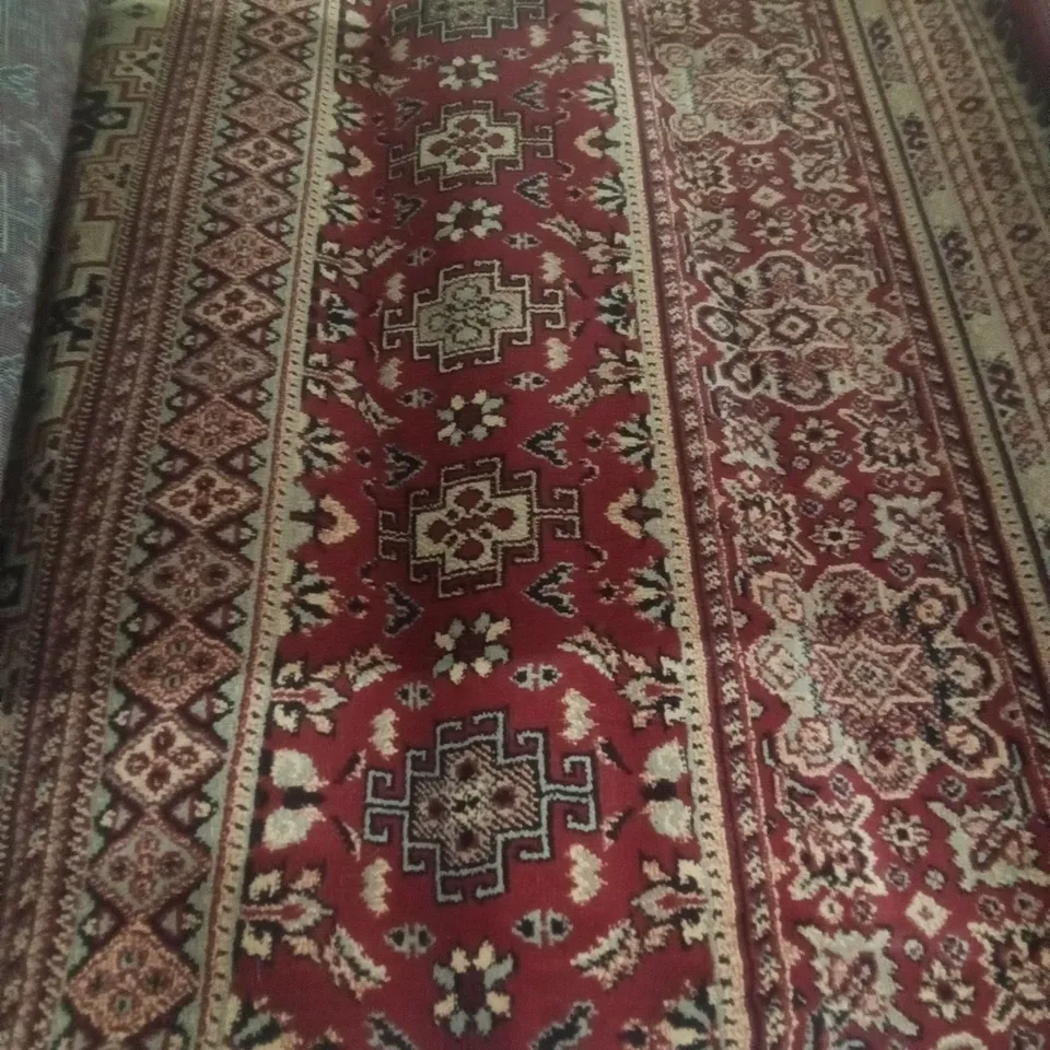 BOULDER BROOK RED/BROWN RECTANGLE RUG 80X140CM