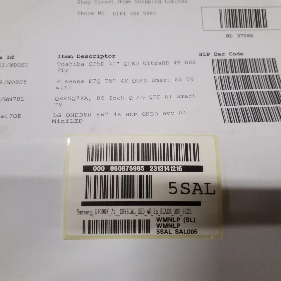 PALLET CONTAINING APPROXIMATELY 5 ASSORTED DAMAGED TVS