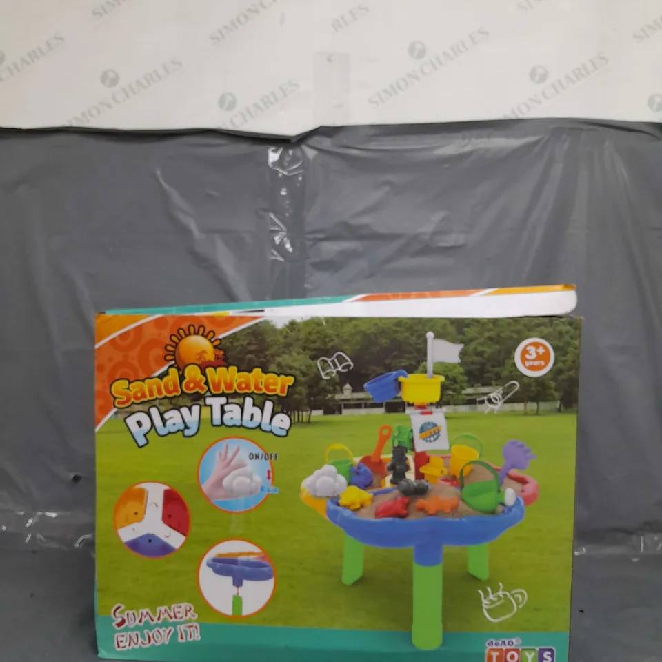 BOXED SAND AND WATER PLAY TABLE