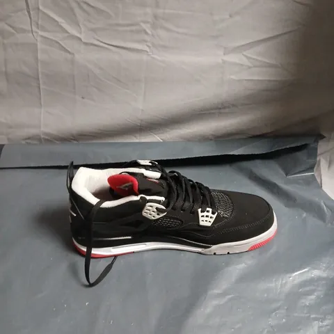 NIKE AIR JORDAN  RETRO SNEAKERS – BLACK/WHITE/RED - UK 11