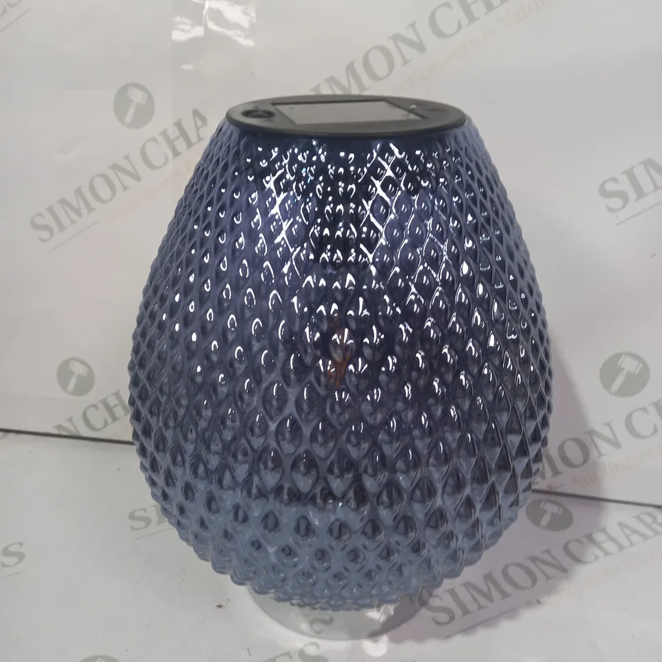 MY GARDEN STORIES TABLE TOP GLASS SOLAR LANTERN