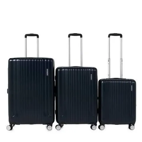 AMERICAN TOURISTER 3 PIECE SKY RAIL COMPLETE SUITCASE SET NAVY