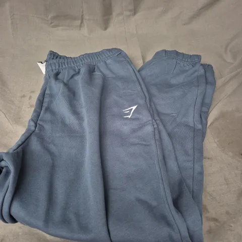 GYMSHARK TRAINING FLEECE JOGGERS IN BLUE SIZE XXL