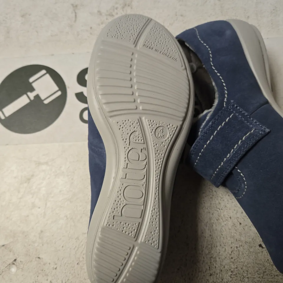 HOTTER ' NAVY VELCRO SHOES, UK SIZE 4