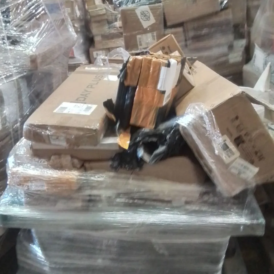 PALLET OF ASSORTED HOUSEHOLD GOODS AND PRODUCTS TO INCLUDE;MAT,MEAT GRINDER,STORAGE BOX