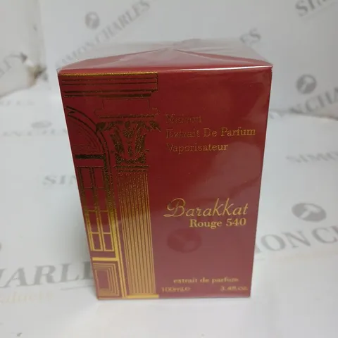 BOXED AND SEALED MAISON EXTRAIT DE PARFUM BARAKKAT ROUGE 540 EXTRAIT DE PARFUM 100ML