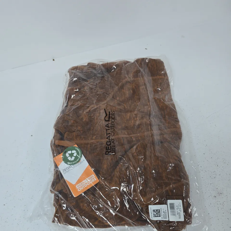 REGATTA GREAT OUTDOORS FLEECE JACKET – BROWN, ZIP FRONT UK 18
