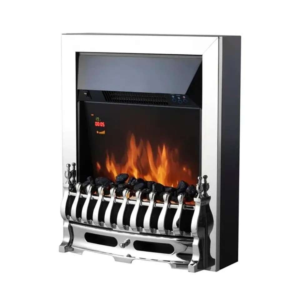 BOXED WARMLITE WHITBY LED ELECTRIC FIRE INSET WITH REMOTE CONTROL,  2000W