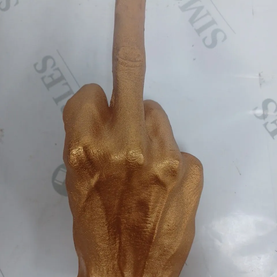 BOXED CANDELLANA HAND FCK CANDLE GOLD