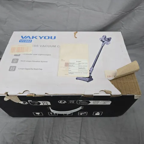 VAKYOU VC002 CORDLESS VACUUM CLEANER – BOXED