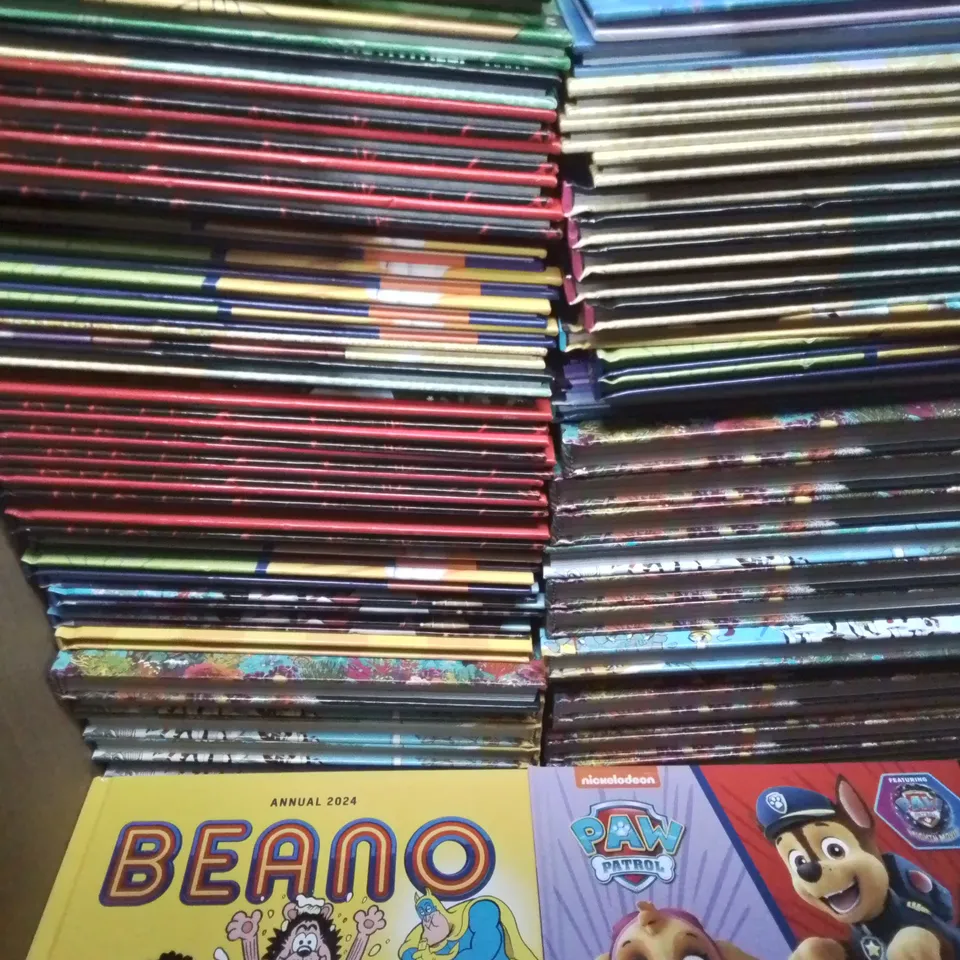 LARGE QUANTITY OF ASSORTED 2024 ANNUALS TO INCLUDE POKEMON,FROZEN, BEANO AND PAW PATROL