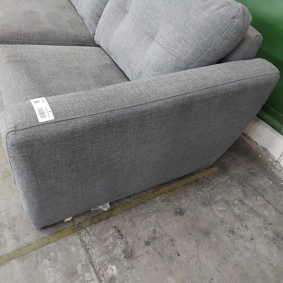 QUALITY BRITISH DESIGNER LOUNGE Co. TWO SEATER SOFA GREY FABRIC 