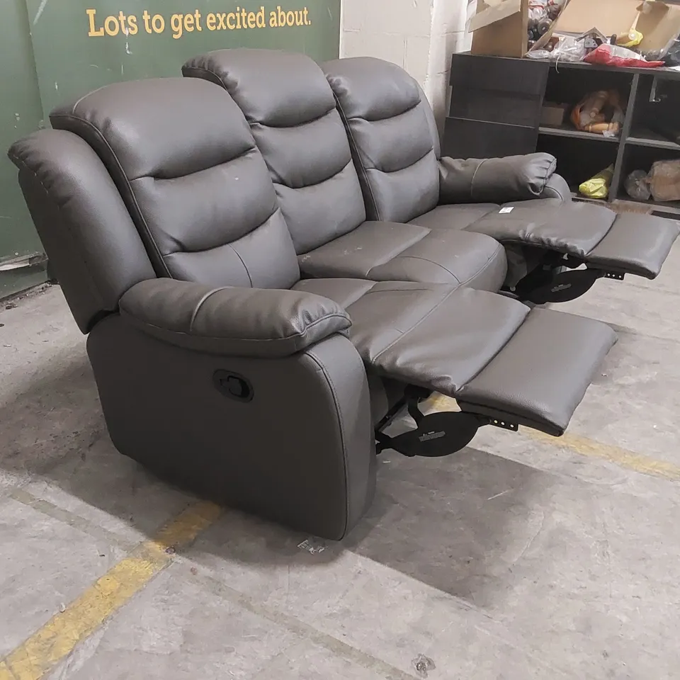 DESIGNER MANUAL RECLINING 3 SEATER SOFA 